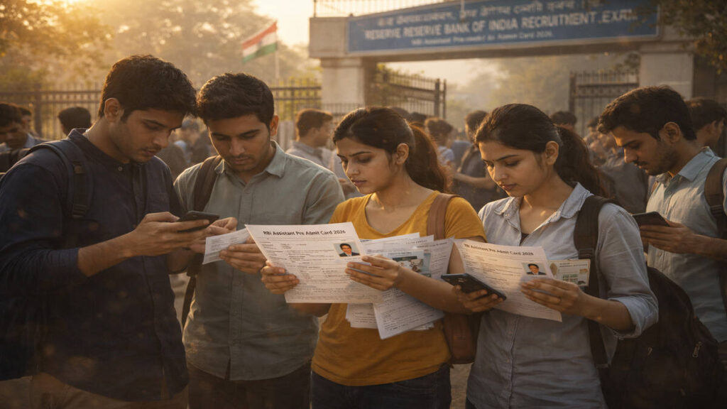 RBI Bank Assistant Pre Admit Card 2026