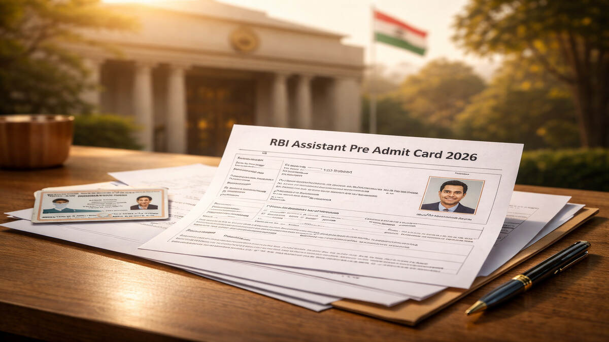 RBI Bank Assistant Pre Admit Card 2026